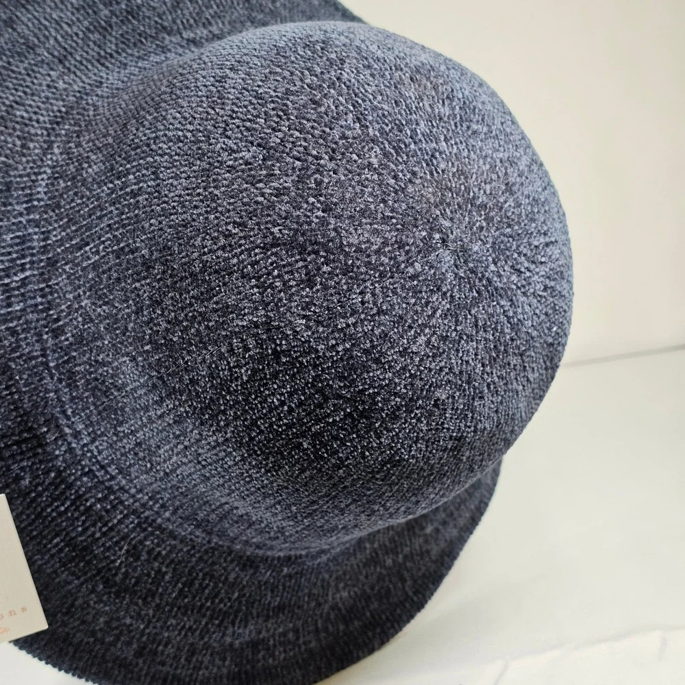 New Four Buttons by San Diego Hat Co Navy Womens Chenille Bucket Hat KNH2022OSNA